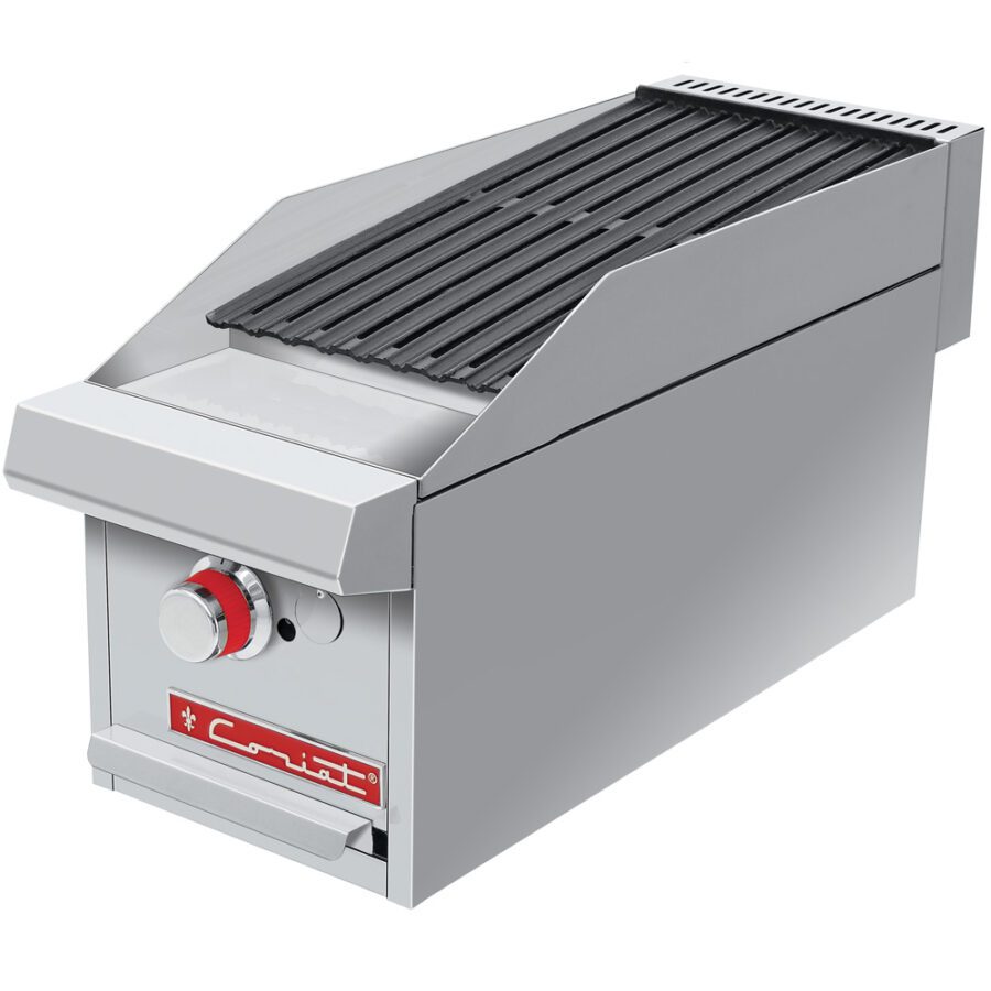 Delta Master 1-ASR-2-G-E Mixto Asador Plancha Eléctrico Acero