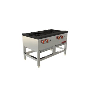 Coriat EC-2T de Piso Máster Premium Estufón con 2 Secciones 3 Quemadores Gas Acero Inoxidable