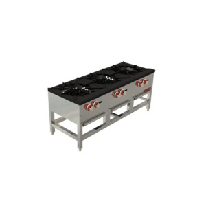 Coriat EC-3T de Piso Máster Premium Estufón con 3 Secciones 3 Quemadores Gas Acero Inoxidable