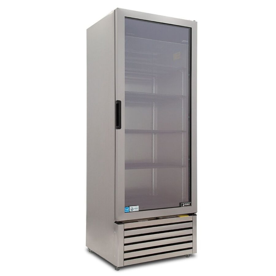 Imbera G319 1018910 Refrigerador Vertical 1 Puerta Cristal Acero Inoxidable 19 Pies Cúbicos