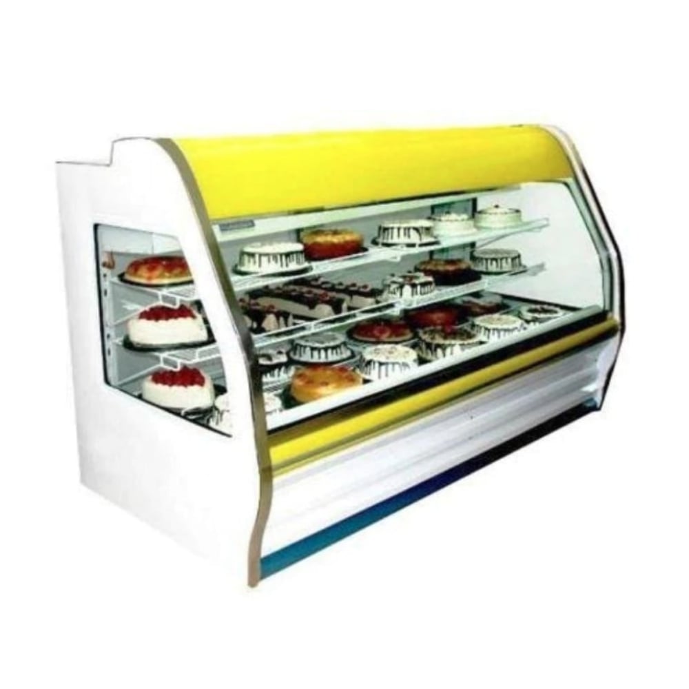 Masser RHNVCT-1000-CC Vitrina Pastelera Cristal Curvo Entrepaños Parrilla 100 cm