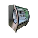 Masser RHNVCT-1000-EPAIX Vitrina Cremera Acero Inoxidable Cristal Curvo Entrepaños Parrilla 100 cm