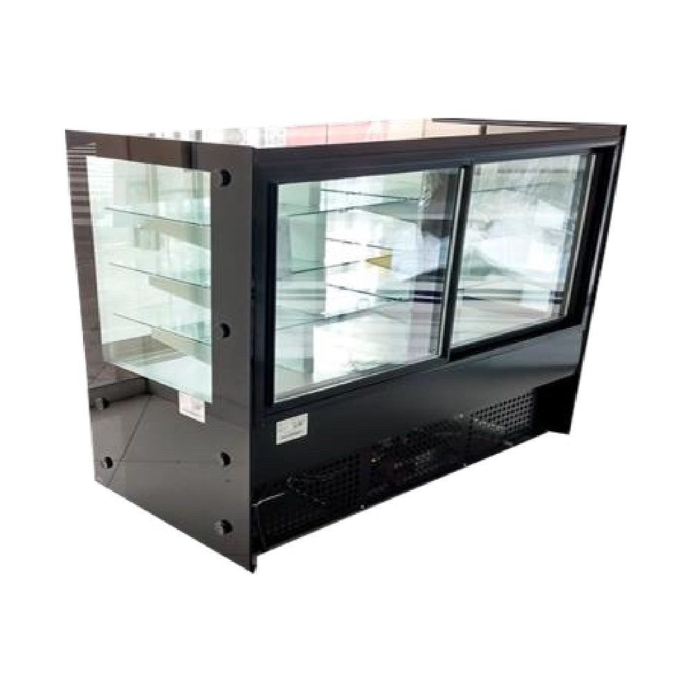 Masser RHNVCT-1000-FGCBP Vitrina Pastelera Cristal Recto Full Glass Cubo Bajo Plus Entrepaños Cristal Templado 100 cm