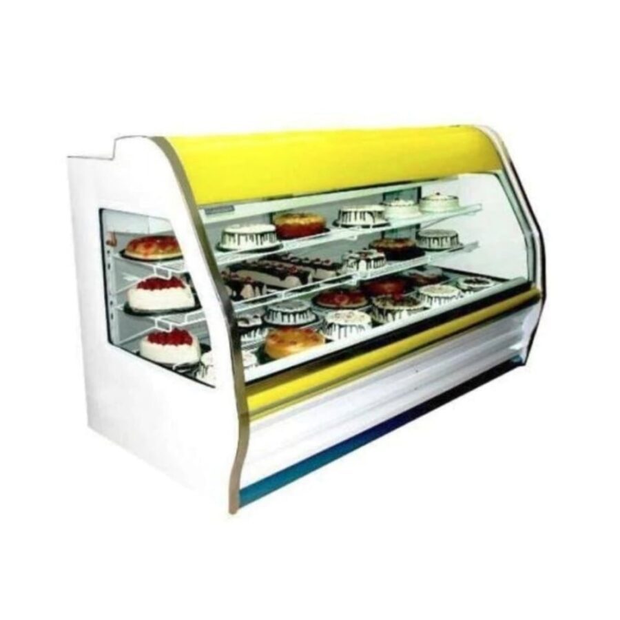 Masser RHNVCT-1500-CC Vitrina Pastelera Cristal Curvo Entrepaños Parrilla 150 cm