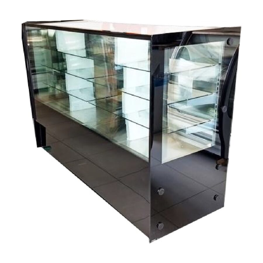 Masser RHNVCT-1500-FGCP Vitrina Pastelera Cristal Recto Full Glass Cubo Plus Entrepaños Cristal Templado 150 cm