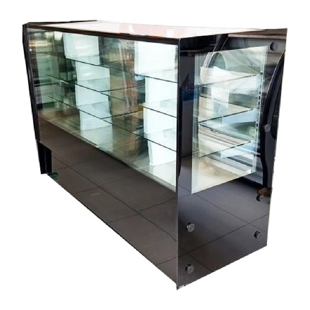 Masser RHNVCT-2000-FGCP Vitrina Pastelera Cristal Recto Full Glass Cubo Plus Entrepaños Cristal Templado 200 cm