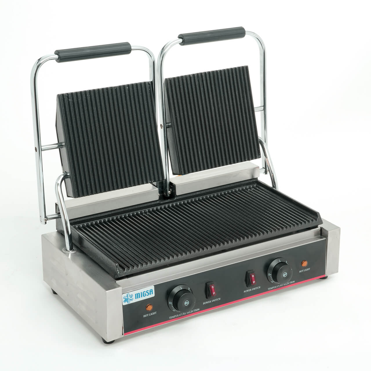 Migsa BN-813 Plancha Panini Doble Acero Inoxidable 220 v