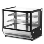 Migsa GN-900HRT Vitrina Caliente Sobre Mostrador Cristal Recto Acero Inoxidable 140 litros 90 cm