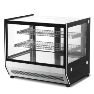 Migsa GN-900HRT Vitrina Caliente Sobre Mostrador Cristal Recto Acero Inoxidable 140 litros 90 cm