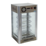 Migsa RTR-108L Exhibidor Calentador De Pizza Cristal Recto Acero Inoxidable 108 litros 47 cm