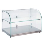 Migsa RTZ-45L Vitrina Exhibidora Neutra Cristal Curvo 45 litros 55.4 cm