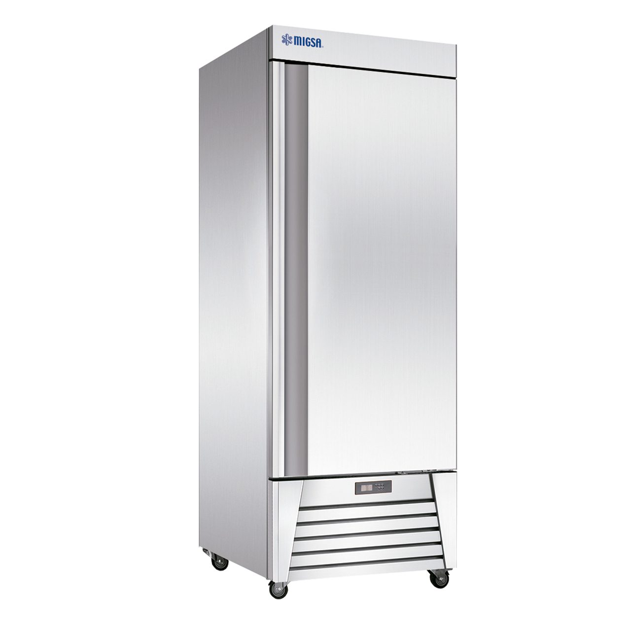 Migsa UR-27C-1 Refrigerador Vertical 1 Puerta Slida Acero Inoxidable 23 Pies Cbicos