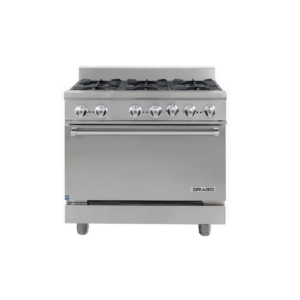 Drago CG-61 Estufa Con Horno 6 Quemadores Gas Acero Inoxidable