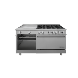 Drago CG-61PD Estufa Con Horno Plancha Gratinador 6 Quemadores Gas Acero Inoxidable