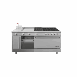 Drago UNIVERSAL STD Estufa Con Horno Plancha 45 Cm Gratinador Freidora Asador 4 Quemadores Gas Acero Inoxidable