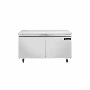 Icehaus RBB-2P-SS-02 Refrigerador Bajo Barra 2 Puertas Sólidas Acero Inoxidable 15 Pies Cúbicos 153 Cm
