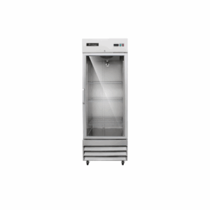 Icehaus RV-1PC-SS-01 Refrigerador Vertical 1 Puerta Cristal Acero Inoxidable 23 Pies Cúbicos