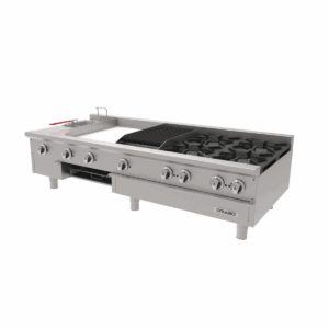 Drago UNIVERSAL UDM Estufa Con Plancha Gratinador Freidora Asador 4 Quemadores Gas Acero Inoxidable