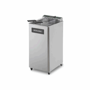 Metalcubas FOE15P Freidora De Piso Zona Fría Aceite Eléctrica 2 Canastillas Acero Inoxidable 15 Litros 220 V
