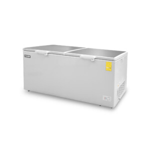 Rhino CONGECO-24X Congelador Horizontal 2 Tapas De Cofre Acero Inoxidable 24 Pies Cúbicos