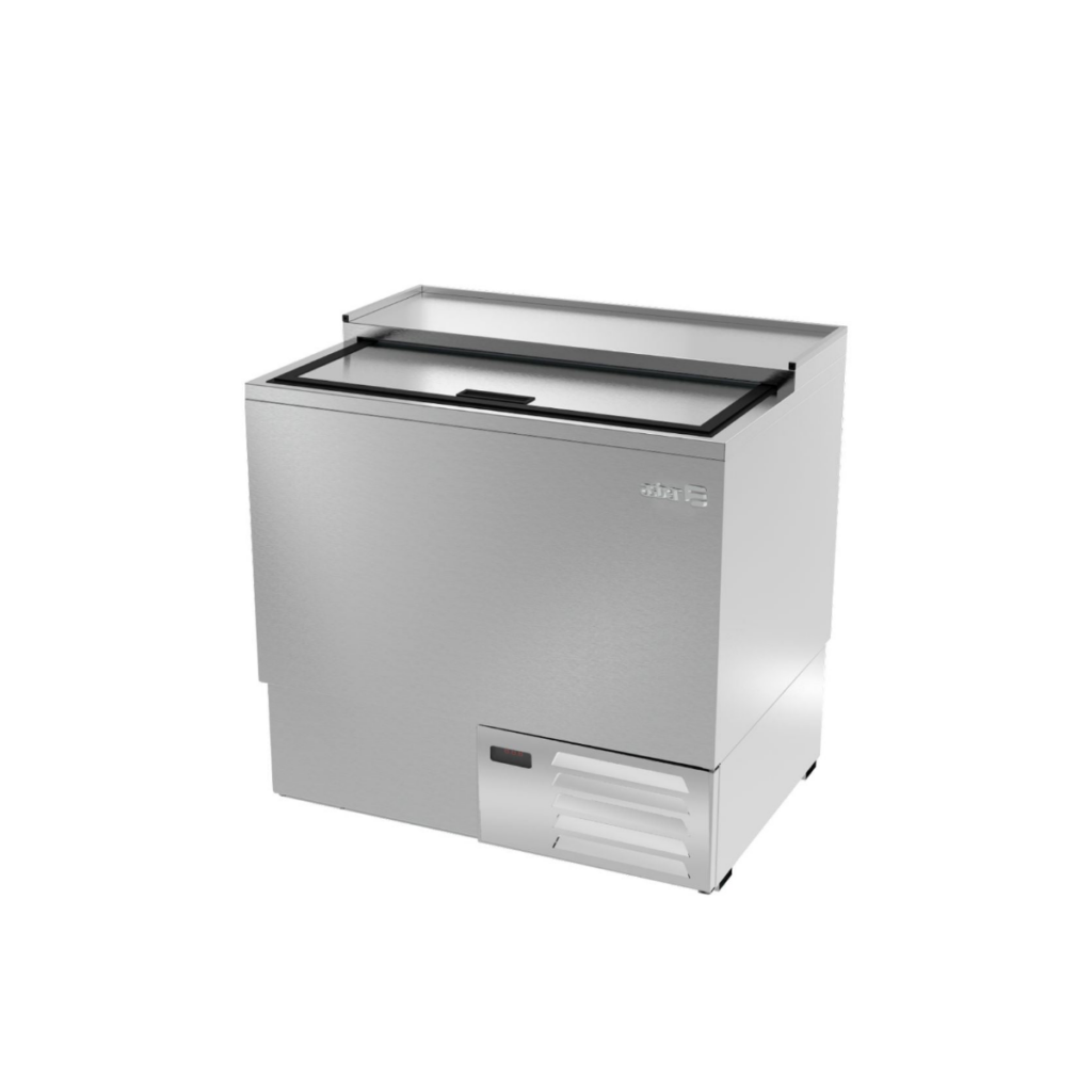Asber AGF-36-S HC Congelador Glass Froster Acero Inoxidable 1 Tapa ...