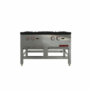 Coriat SP-2T Estufón De Piso 2 Parrillas 2 Quemadores Gas Acero Inoxidable