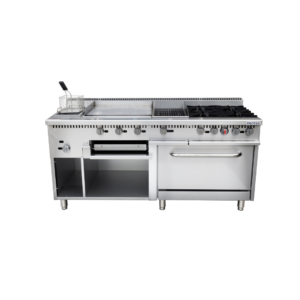 Protek ESTP-M6G 1029156 Estufa Mixta 4 Quemadores Gas Acero Inoxidable