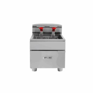 Drago FG-8 Freidora 1 Tina 2 Canastillas Gas Acero Inoxidable 8 Litros