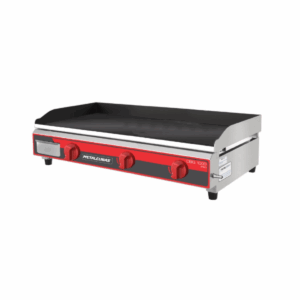 Metalcubas CBG1000PRO Plancha Con 3 Quemadores a Gas Pro Acero Inoxidable Placa 100x52.5 Cm
