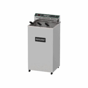 Metalcubas FOE18P Freidora De Piso Zona Fría Aceite Eléctrica 3 Canastillas Acero Inoxidable 18 Litros 220 V