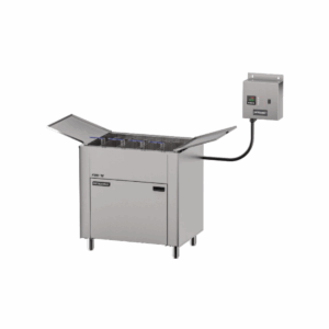 Metalcubas FOEI75 Freidora De Piso Zona Fría Aceite Eléctrica 4 Canastillas Acero Inoxidable 75 Litros 220 V