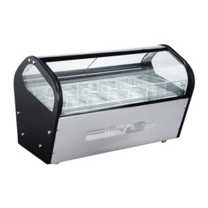 Migsa RTD-122L Vitrina Exhibidora De Helados 6 Insertos Sobre Mostrador 122 cm 110 v