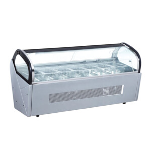 Migsa RTD-142L Vitrina Exhibidora De Helados 7 Insertos Sobre Mostrador 140 cm 110 v