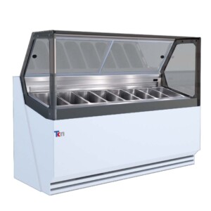 TekniKitchen TKN8GS Vitrina Expositora De Helados 8 Insertos 160 Cm 115 V