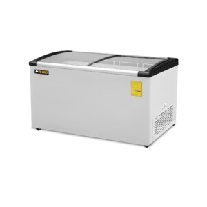 Rhino CONGECRI-10C Congelador Y Refrigerador Horizontal Puerta Cristal Curvo 10 Pies Cúbicos  143 Cm