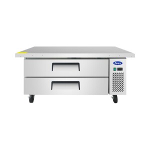 Atosa MGF8452GR Base De Chef Refrigerada Cubierta Extendida 2 Cajones Acero Inoxidable 8.4 Pies Cúbicos 154 Cm