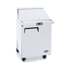 Atosa MSF8301GR Mesa Para Preparación De Sandwiches y Ensaladas 1 Puerta Sólida Acero Inoxidable 7.2 Pies Cúbicos 70 Cm