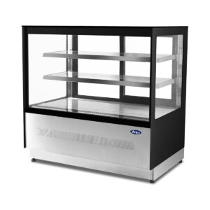 Atosa WDF097F Vitrina De Piso Rectangular Acero Inoxidable 90 Cm