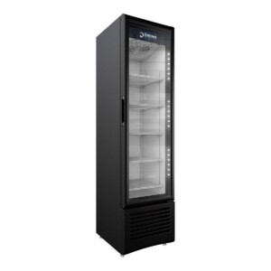 Imbera VL80 VR08 1030599 Refrigerador Vertical Negro 1 Puerta Cristal 8 Pies Cúbicos