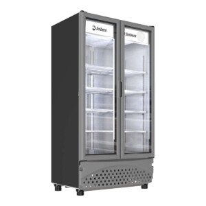 Imbera VRD26 2P 1030601 Refrigerador Vertical Negro 2 Puertas Cristal 26 Pies Cúbicos