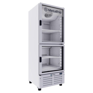 Metalfrío VFH20 Refrigerador-Congelador Vertical 2 Puertas Cristal 20 Pies Cúbicos