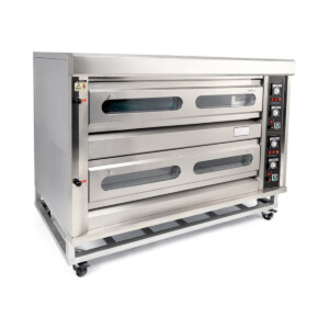 Migsa HGO-26 Horno De Gaveta A Gas 2 Secciones 6 Charolas Acero Inoxidable