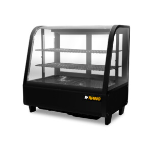 Rhino VIREMO-100 Vitrina Refrigerada De Mostrador Cristal Curvo 100 Litros 68.2 Cm
