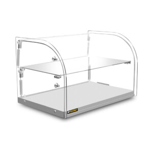 Rhino VITNEU-45C Vitrina Exhibidora Neutra Cristal Curvo 45 Litros 55.6 Cm