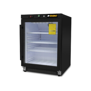 Rhino REVEAB-4C Refrigerador Vertical 1 Puerta Cristal 4 Pies Cúbicos