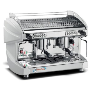 San-Son LIRA2E Cafetera Profesional Electrónica Programable 2 Grupos 110 v