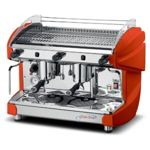 San-Son LIRA2SA Cafetera Profesional Semiautomática 2 Grupos 110 v