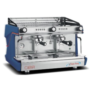 San-Son OPERA2E Cafetera Profesional Electrónica Programable 2 Grupos 110 v