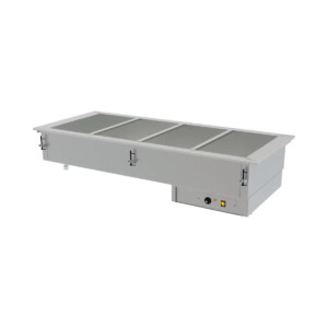 Asber DBM-411-S-W HC Baño María Eléctrico 4 Insertos Acero Inoxidable 220 v