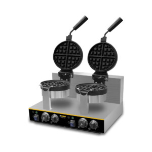 Rhino WABE-2400 Wafflera Belga Giratoria Doble Acero Inoxidable 127 v
